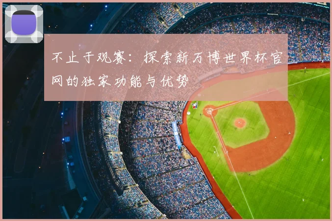 不止于观赛：探索新万博世界杯官网的独家功能与优势